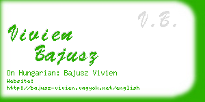 vivien bajusz business card